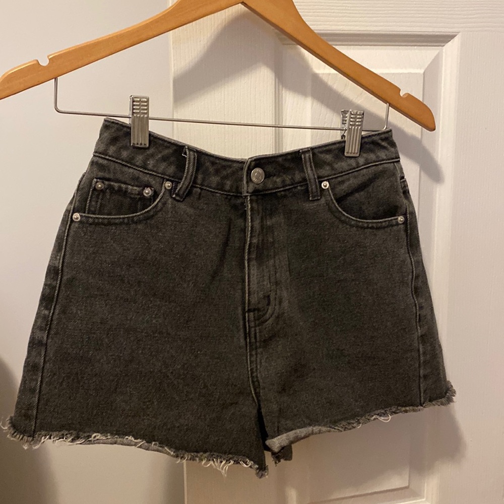 Simons high waisted denim shorts